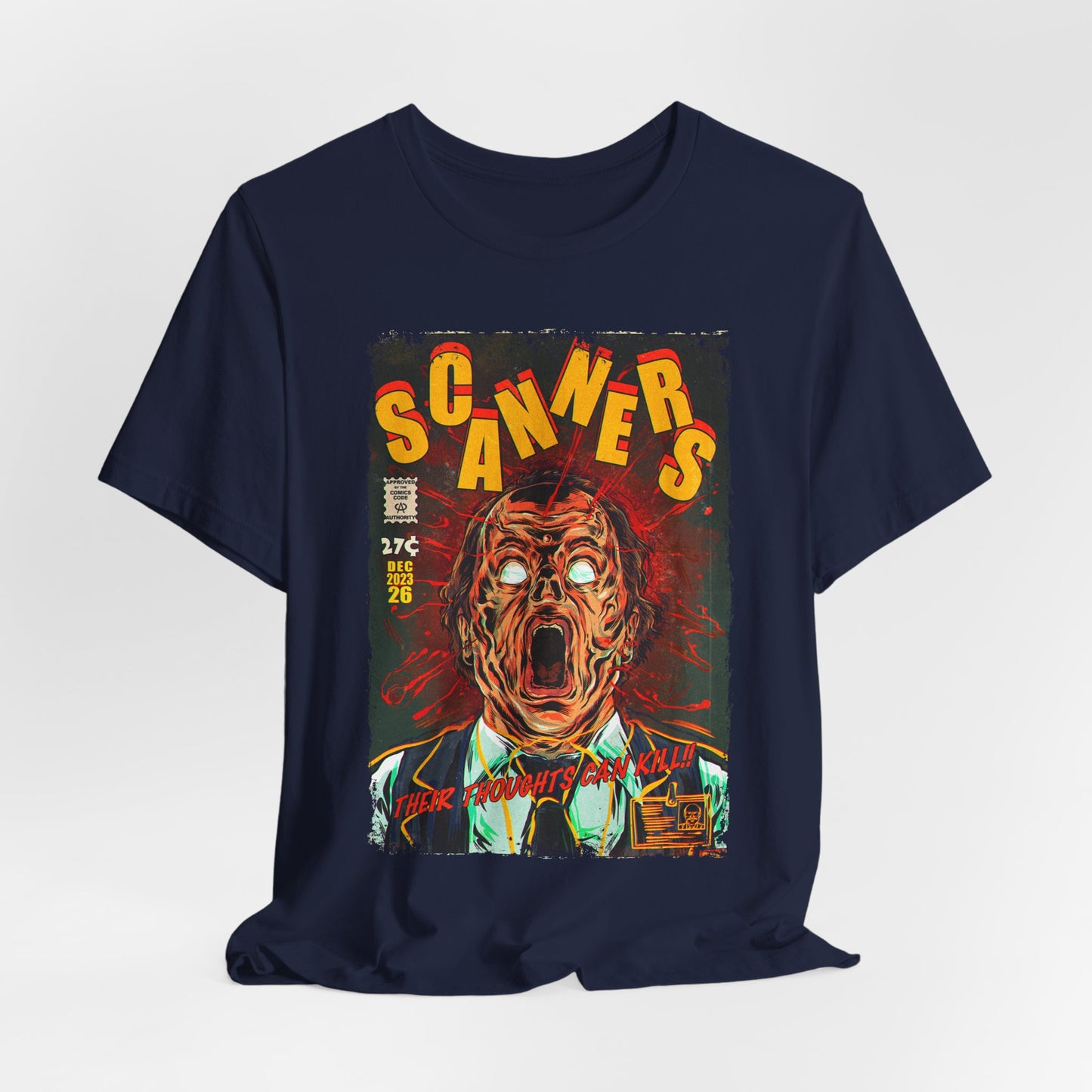 Scanners Horror Movie | Unisex Graphic Short Sleeve Tee
