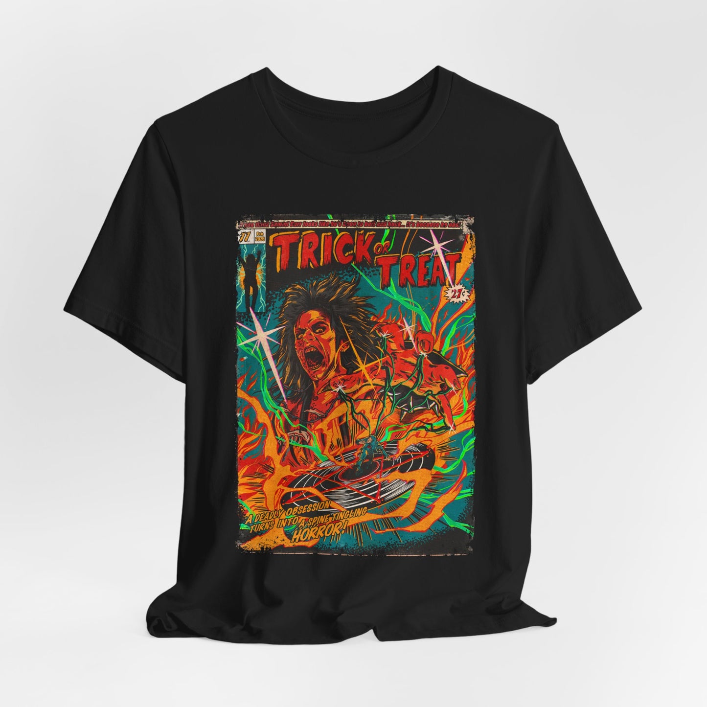 Trick or Treat Horror Movie | Unisex Graphic Short Sleeve Tee