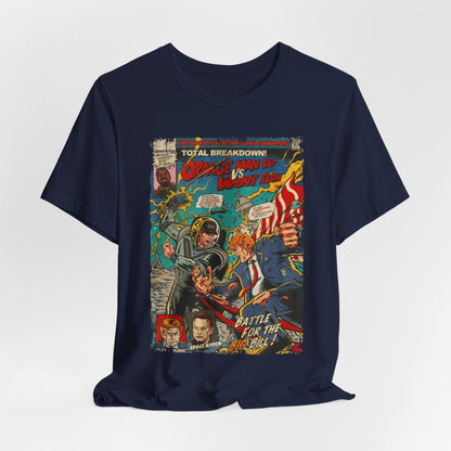 Trump Vs Elon Musk Action | Unisex Graphic Short Sleeve Tee