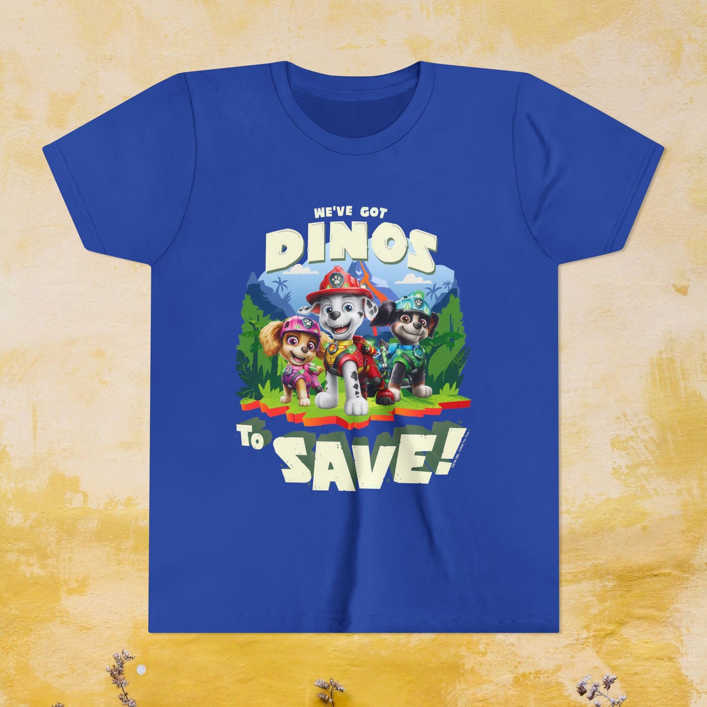 We've Got Dinos to Save! - Paw Patrol: The Dino Movie T-shirt - Animation TV Series Youth Short Sleeve Tee