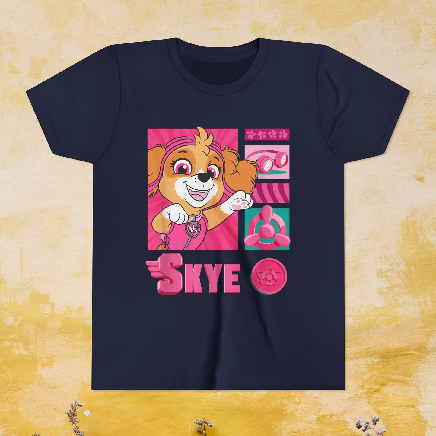 Skye - Paw Patrol T-shirt - Animation TV Series Youth Short Sleeve Tee