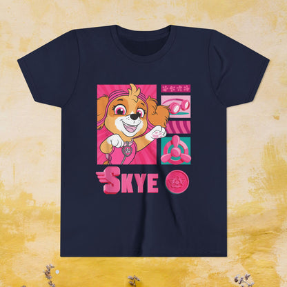 Skye - Paw Patrol T-shirt - Animation TV Series Youth Short Sleeve Tee
