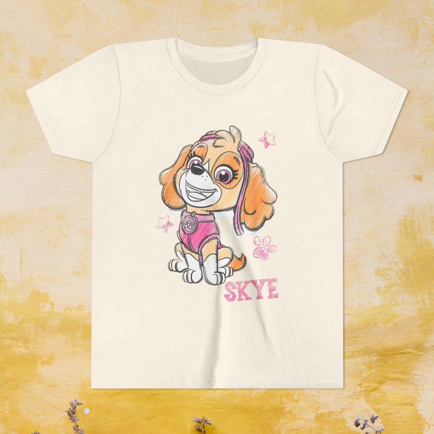 Skye - Paw Patrol T-shirt - Animation TV Series Youth Short Sleeve Tee