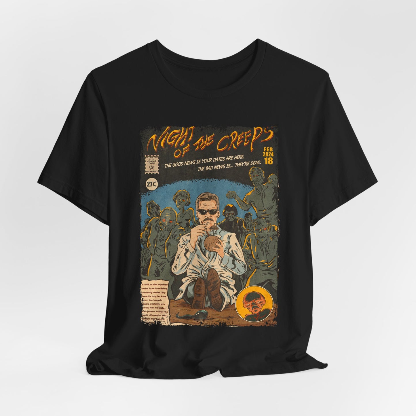 Night of The Creeps Horror Movie | Unisex Graphic Short Sleeve Tee