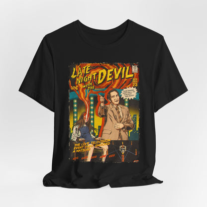 Late Night with The Devil Horror Movie | Unisex Graphic Short Sleeve Tee
