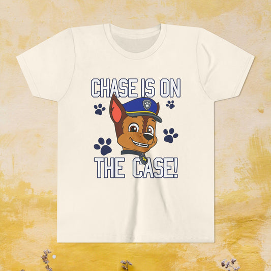 Chase is on The Case! - Paw Patrol T-shirt - Animation TV Series Youth Short Sleeve Tee