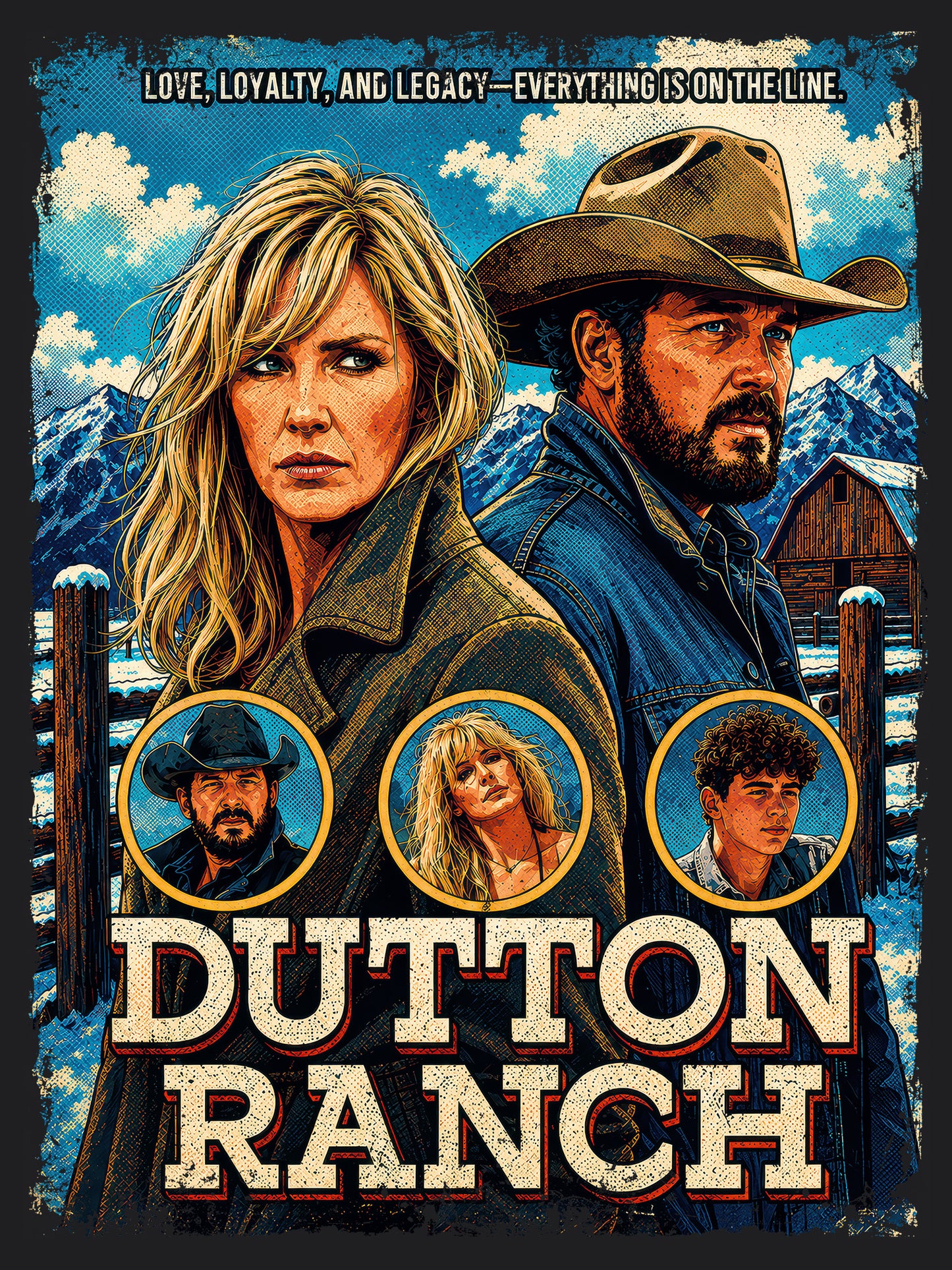 Dutton Ranch TV Series | Unisex Graphic Short Sleeve Tee
