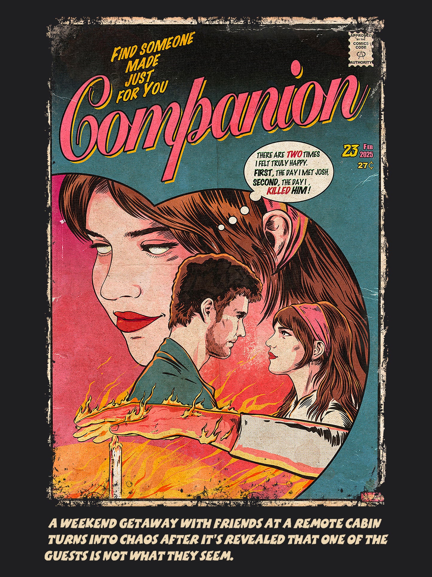 Companion Horror Movie | Unisex Graphic Short Sleeve Tee