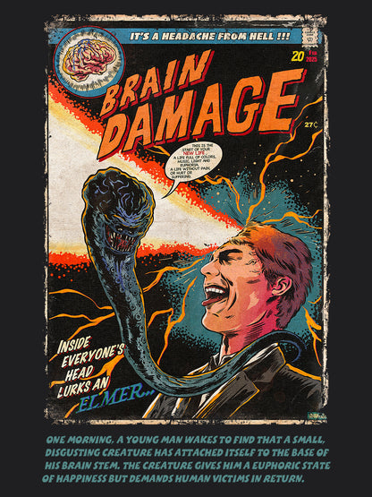 Brain Damage Horror Movie | Unisex Graphic Short Sleeve Tee
