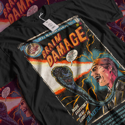 Brain Damage Horror Movie | Unisex Graphic Short Sleeve Tee