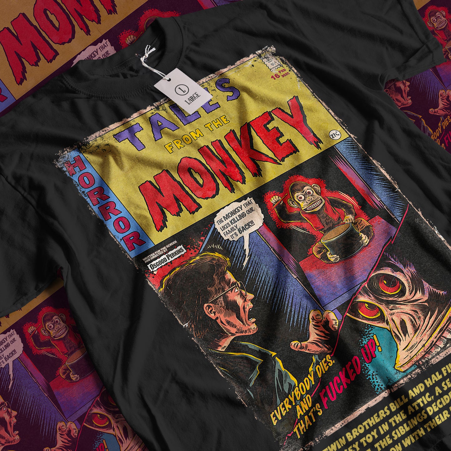 Tales From The Monkey Horror Movie | Unisex Graphic Short Sleeve Tee