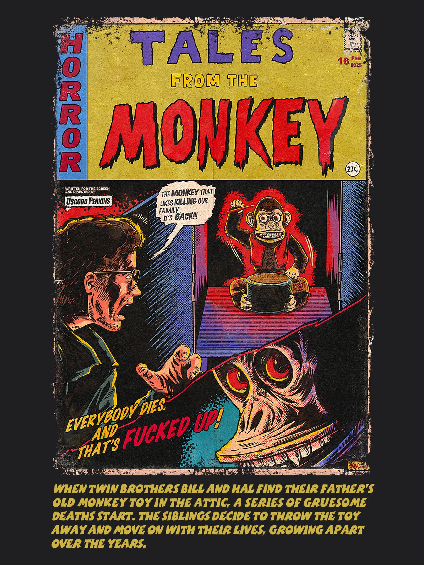 Tales From The Monkey Horror Movie | Unisex Graphic Short Sleeve Tee