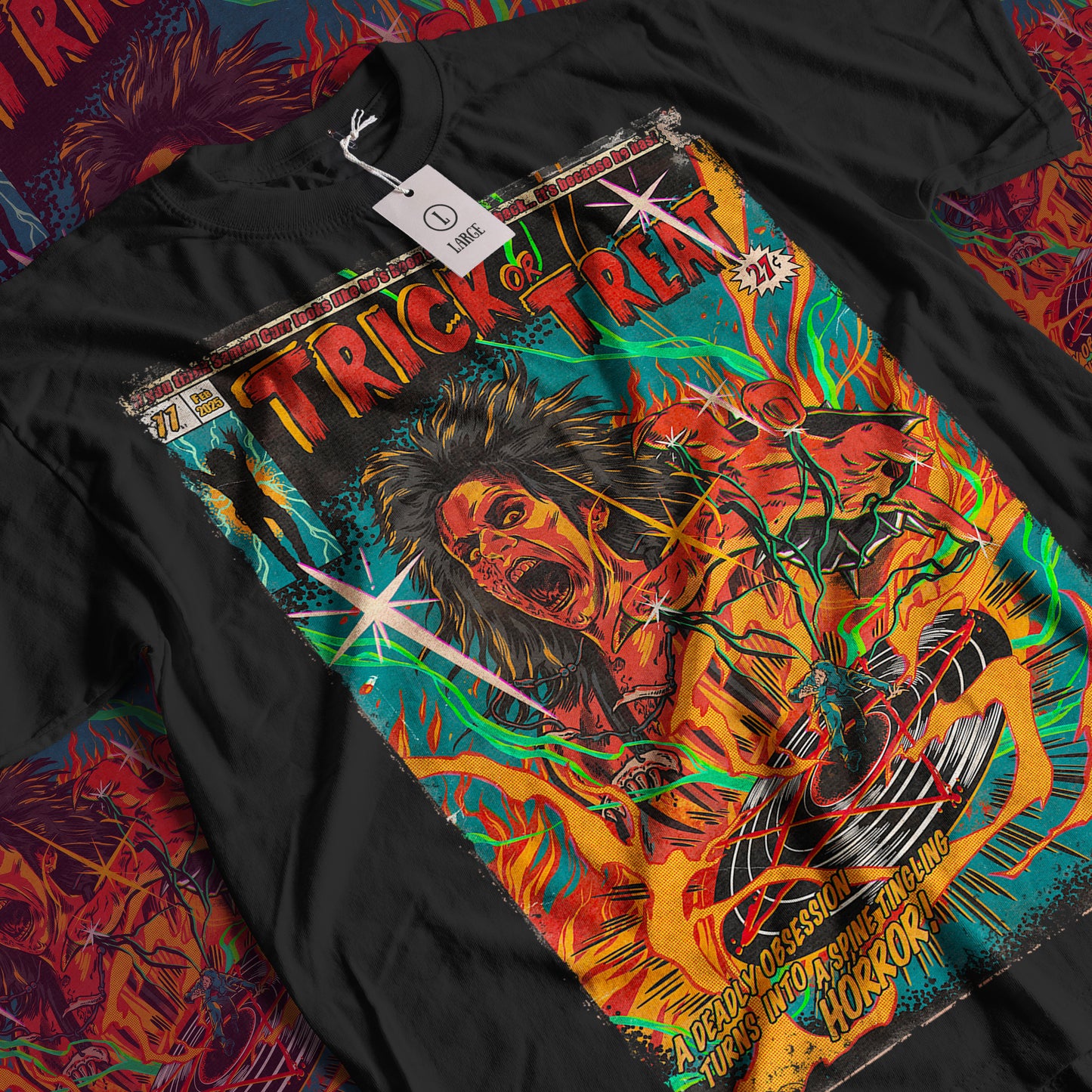 Trick or Treat Horror Movie | Unisex Graphic Short Sleeve Tee