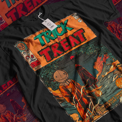Trick or Treat Horror Movie | Unisex Graphic Short Sleeve Tee