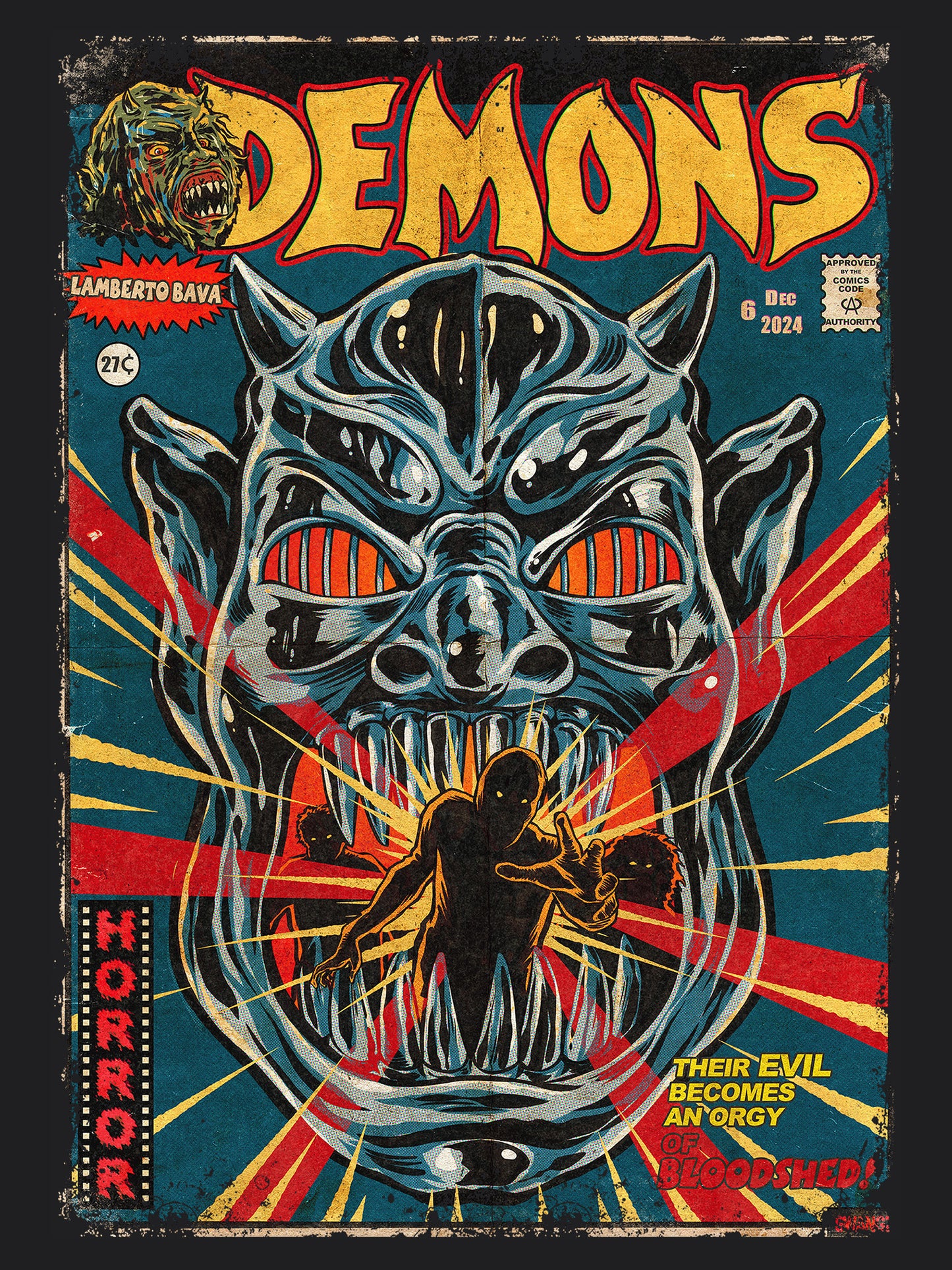 Demons Horror Movie | Unisex Graphic Short Sleeve Tee