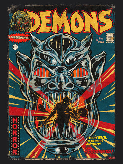 Demons Horror Movie | Unisex Graphic Short Sleeve Tee