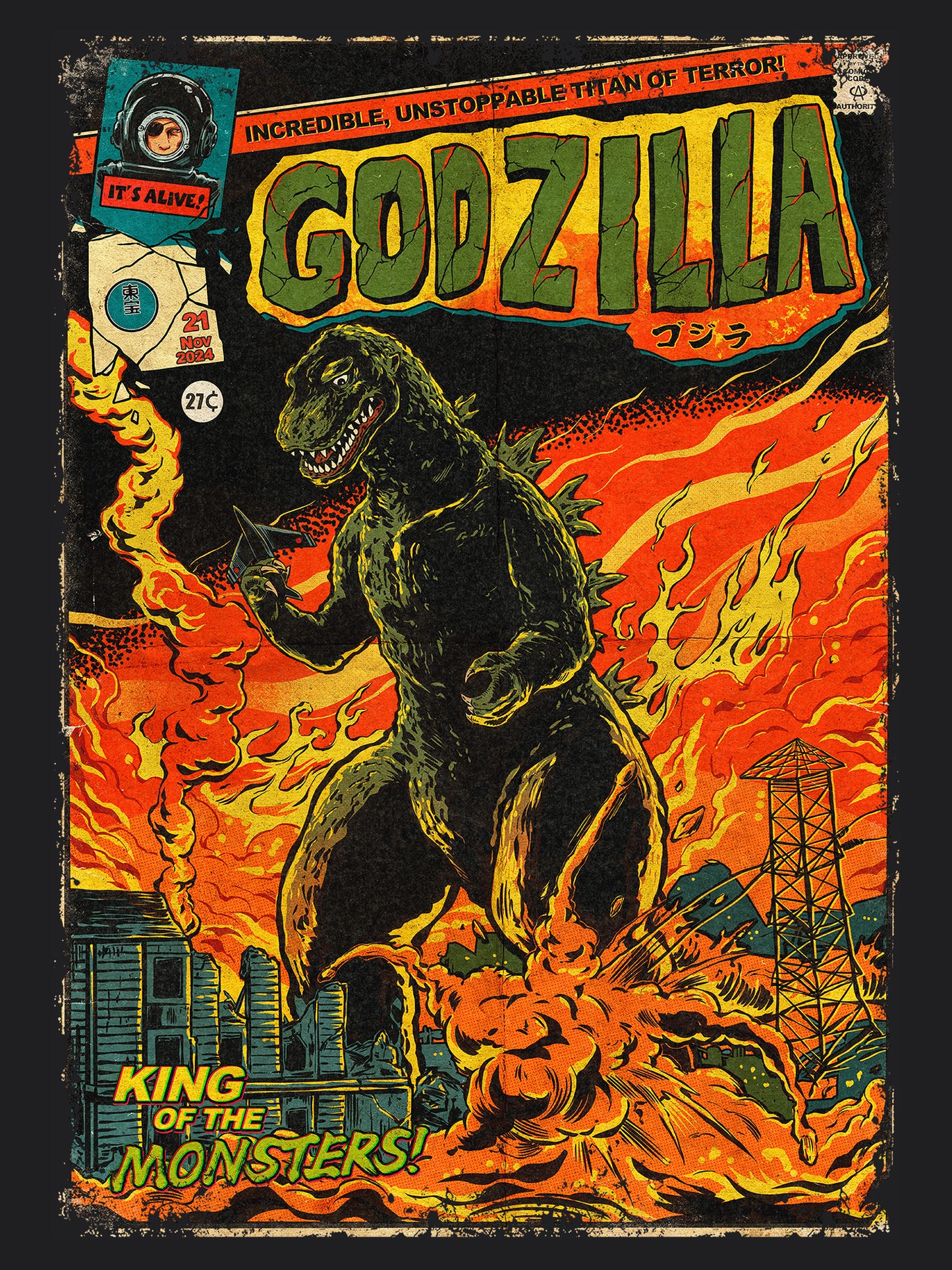 Godzilla Movie | Unisex Graphic Short Sleeve Tee
