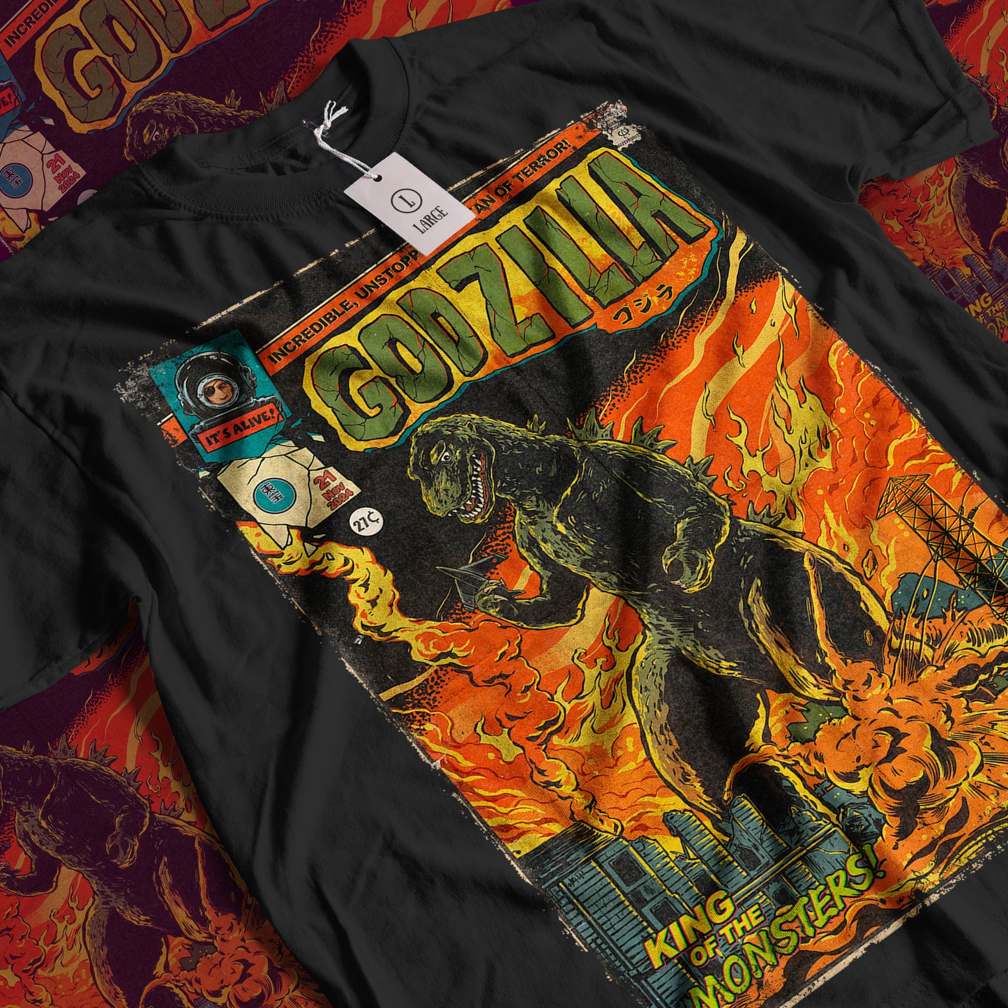 Godzilla Movie | Unisex Graphic Short Sleeve Tee