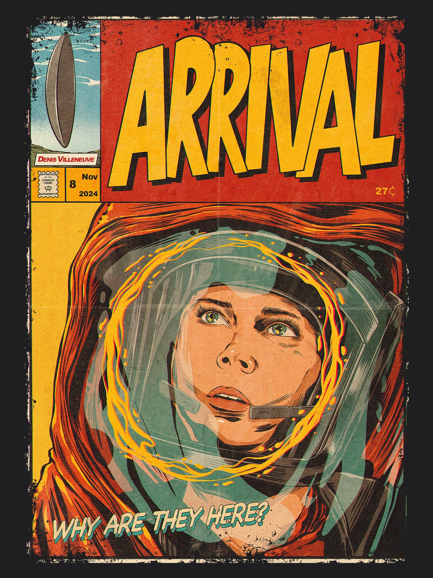 Arrival Horror Sci-fi Movie | Unisex Graphic Short Sleeve Tee