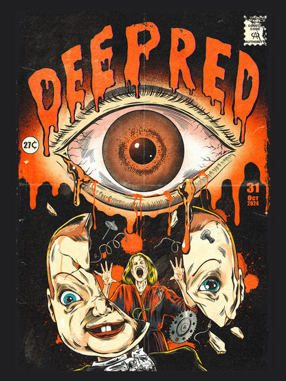 Deep Red Horror Movie | Unisex Graphic Short Sleeve Tee