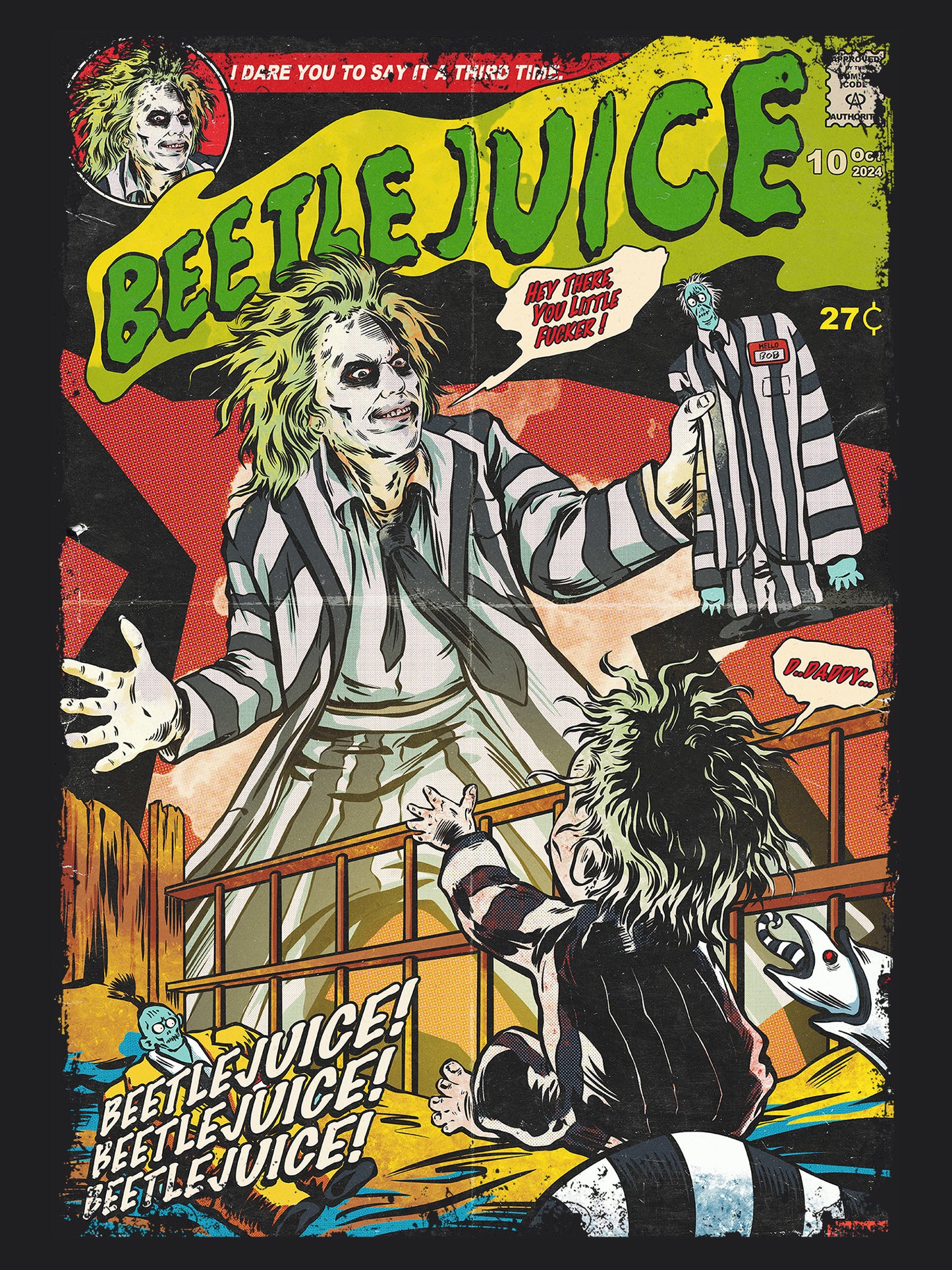 Beetlejuice Horror Movie | Unisex Graphic Short Sleeve Tee