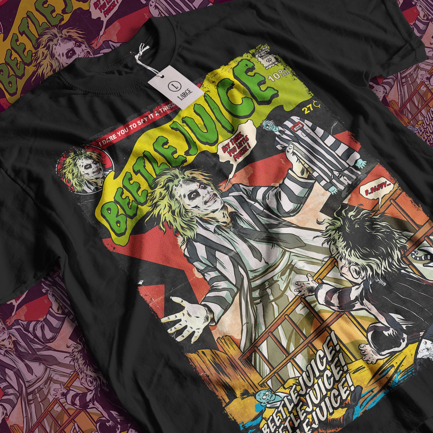 Beetlejuice Horror Movie | Unisex Graphic Short Sleeve Tee