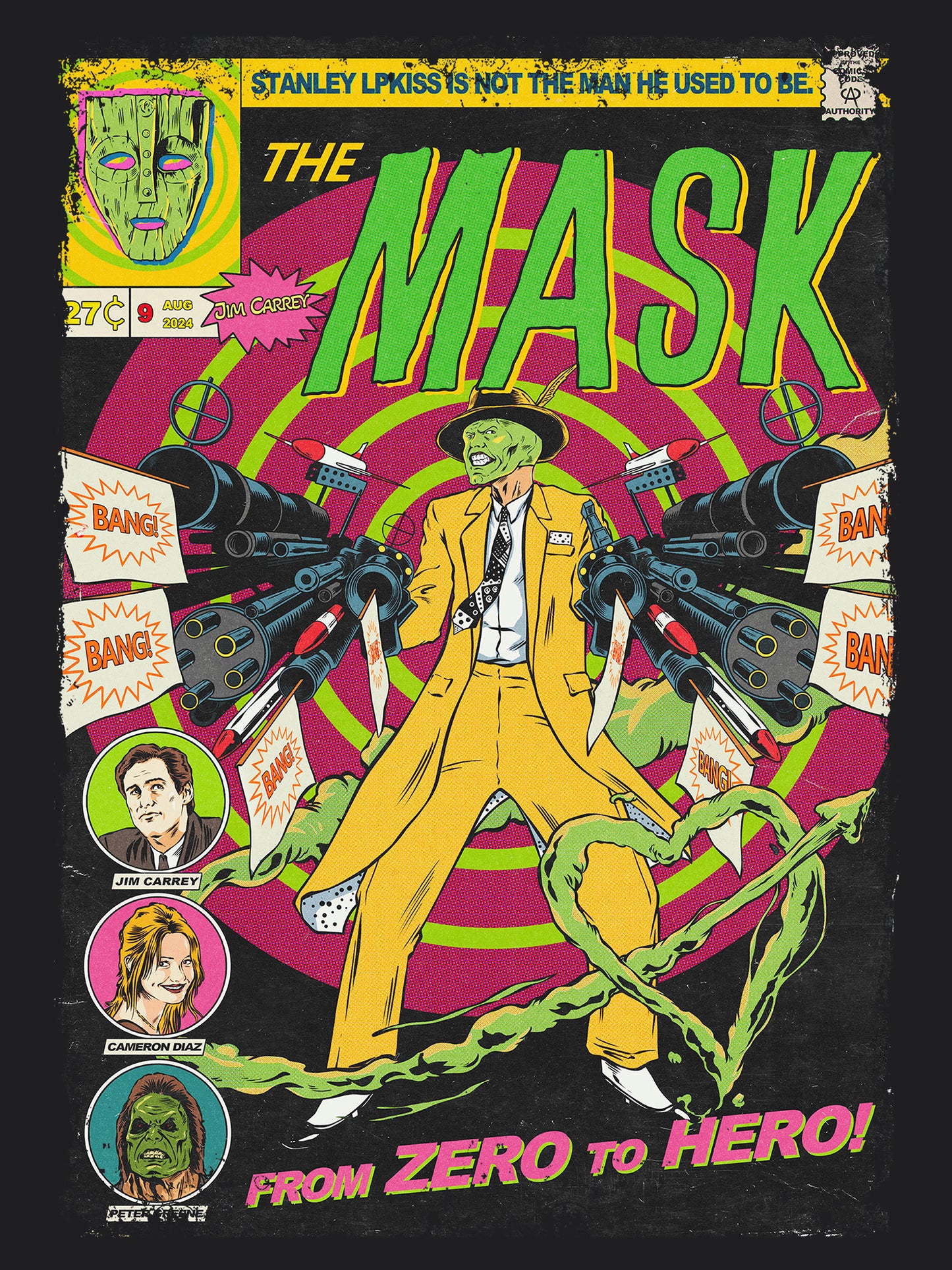 The Mask Horror Superhero Movie | Unisex Graphic Short Sleeve Tee