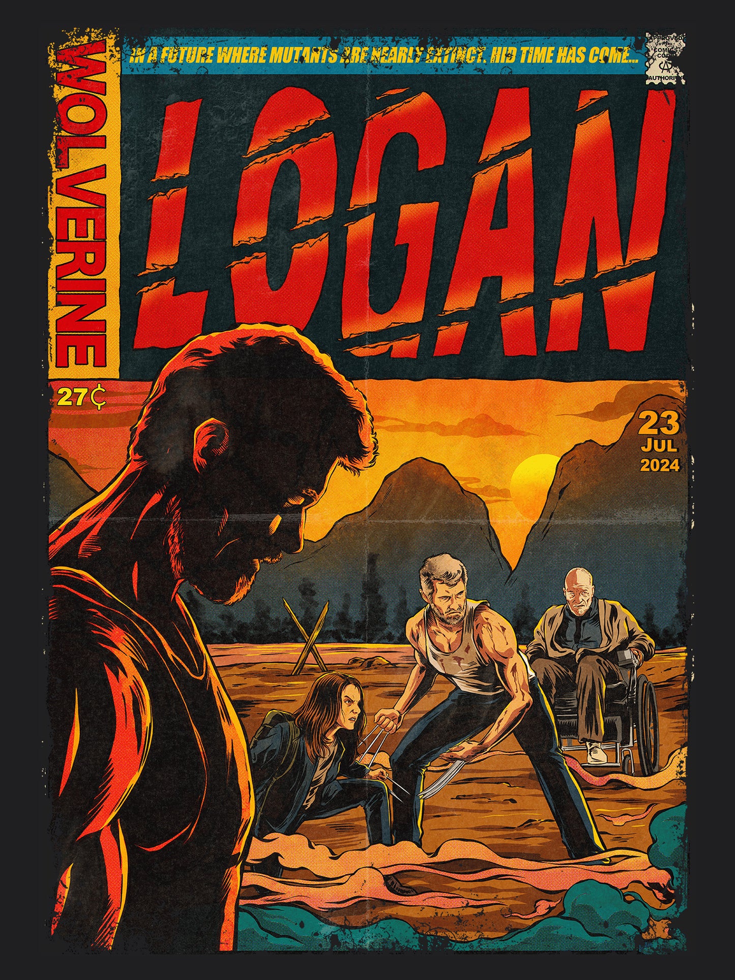 Logan X-Men Superhero Movie | Unisex Graphic Short Sleeve Tee