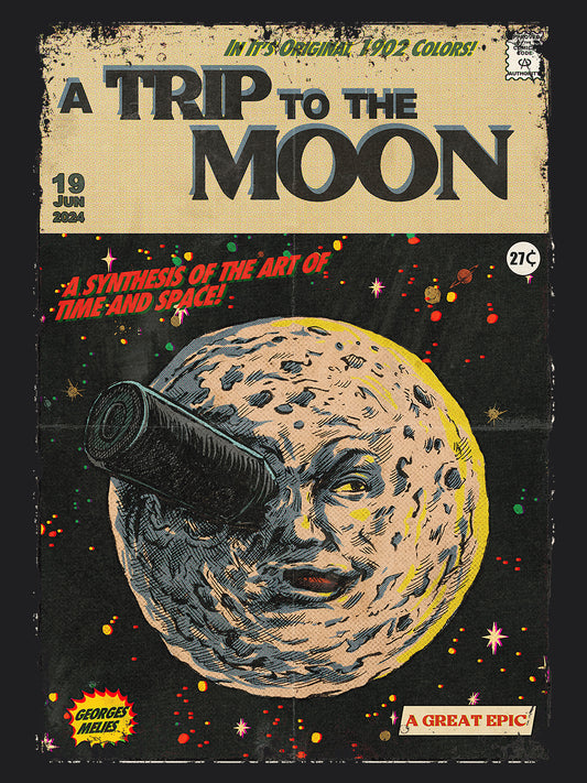 A Trip to The Moon Horror Movie | Unisex Graphic Short Sleeve Tee