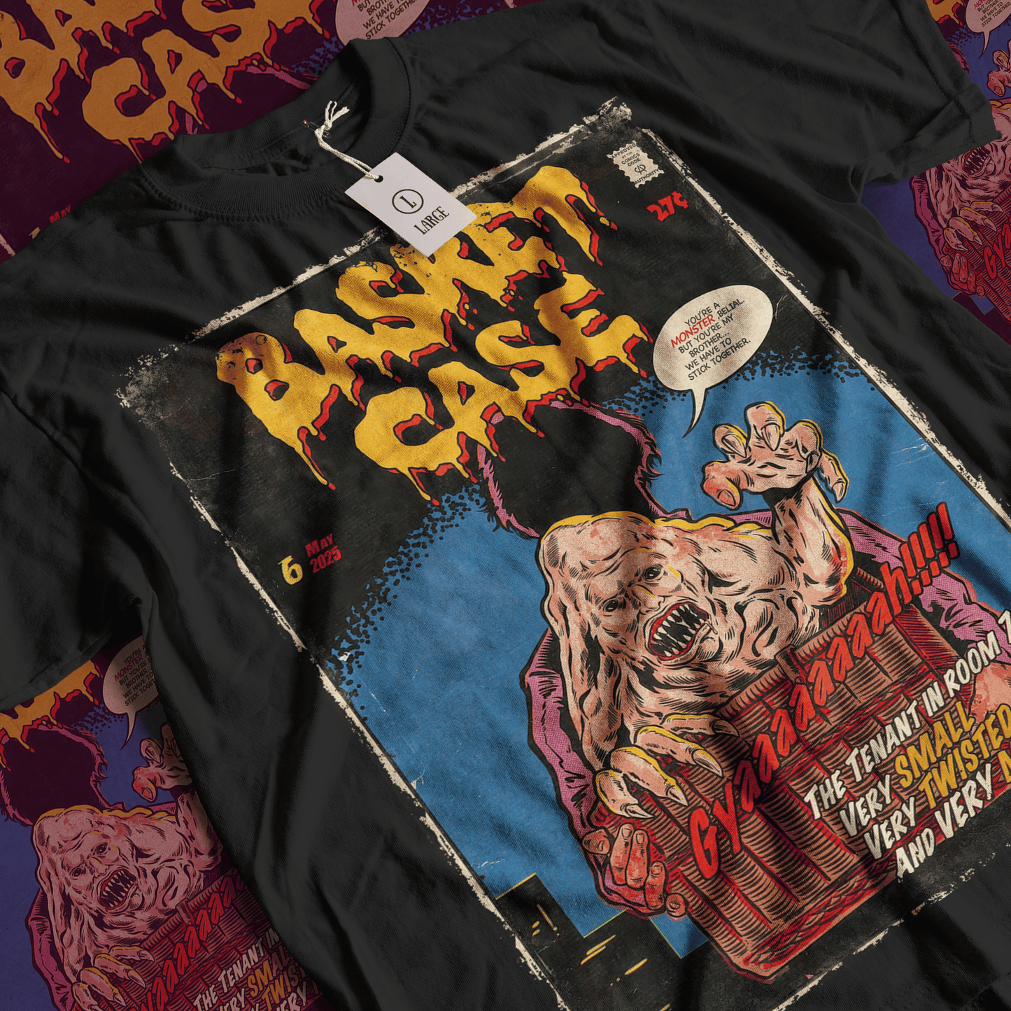 Basket Case Horror Movie | Unisex Graphic Short Sleeve Tee
