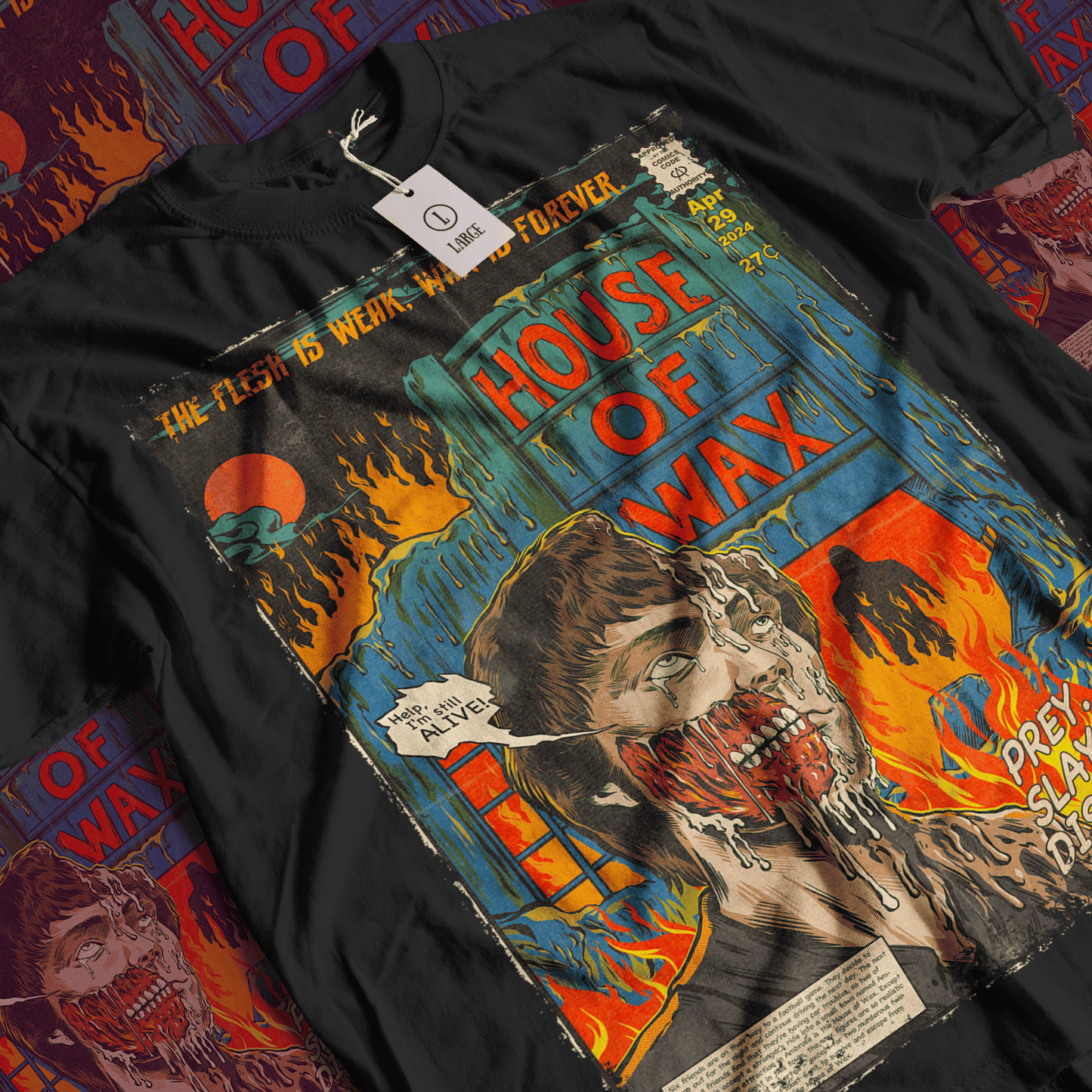 House of Wax Horror Movie | Unisex Graphic Short Sleeve Tee