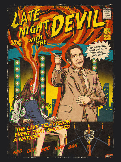 Late Night with The Devil Horror Movie | Unisex Graphic Short Sleeve Tee