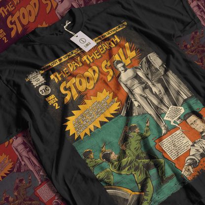 The Day The Earth Stood Still Horror Sci-fi Movie | Unisex Graphic Short Sleeve Tee