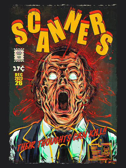 Scanners Horror Movie | Unisex Graphic Short Sleeve Tee