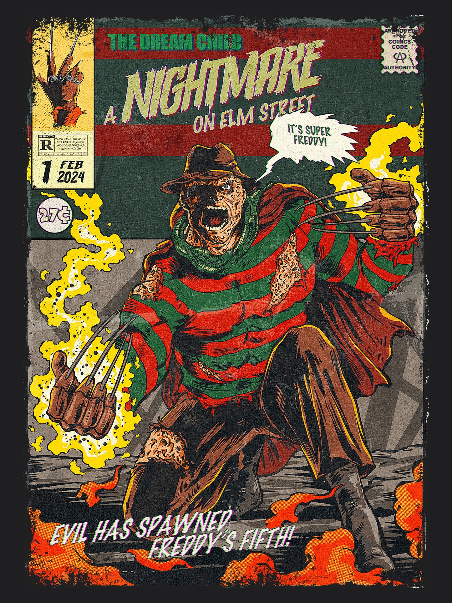 A Nightmere on Elm Street Horror Movie | Unisex Graphic Short Sleeve Tee
