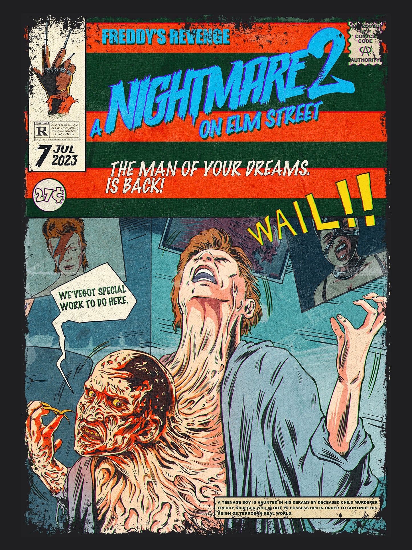 A Nightmere on Elm Street Horror Movie | Unisex Graphic Short Sleeve Tee