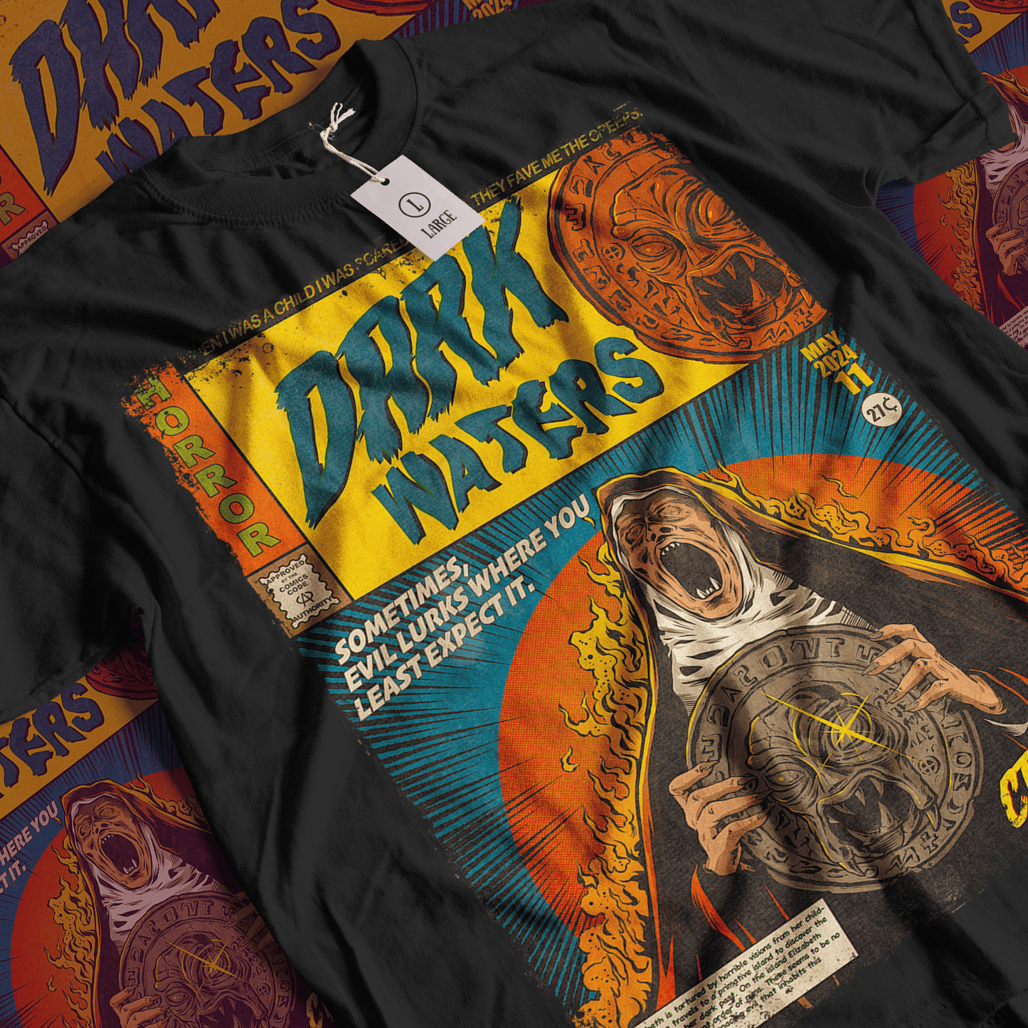 Dark Waters Horror Movie | Unisex Graphic Short Sleeve Tee