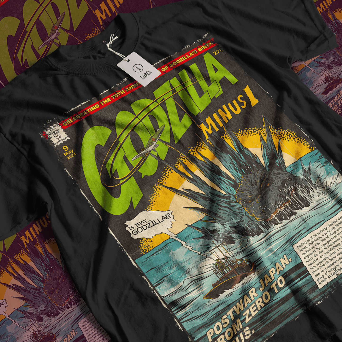 Godzilla Minus One Movie | Unisex Graphic Short Sleeve Tee