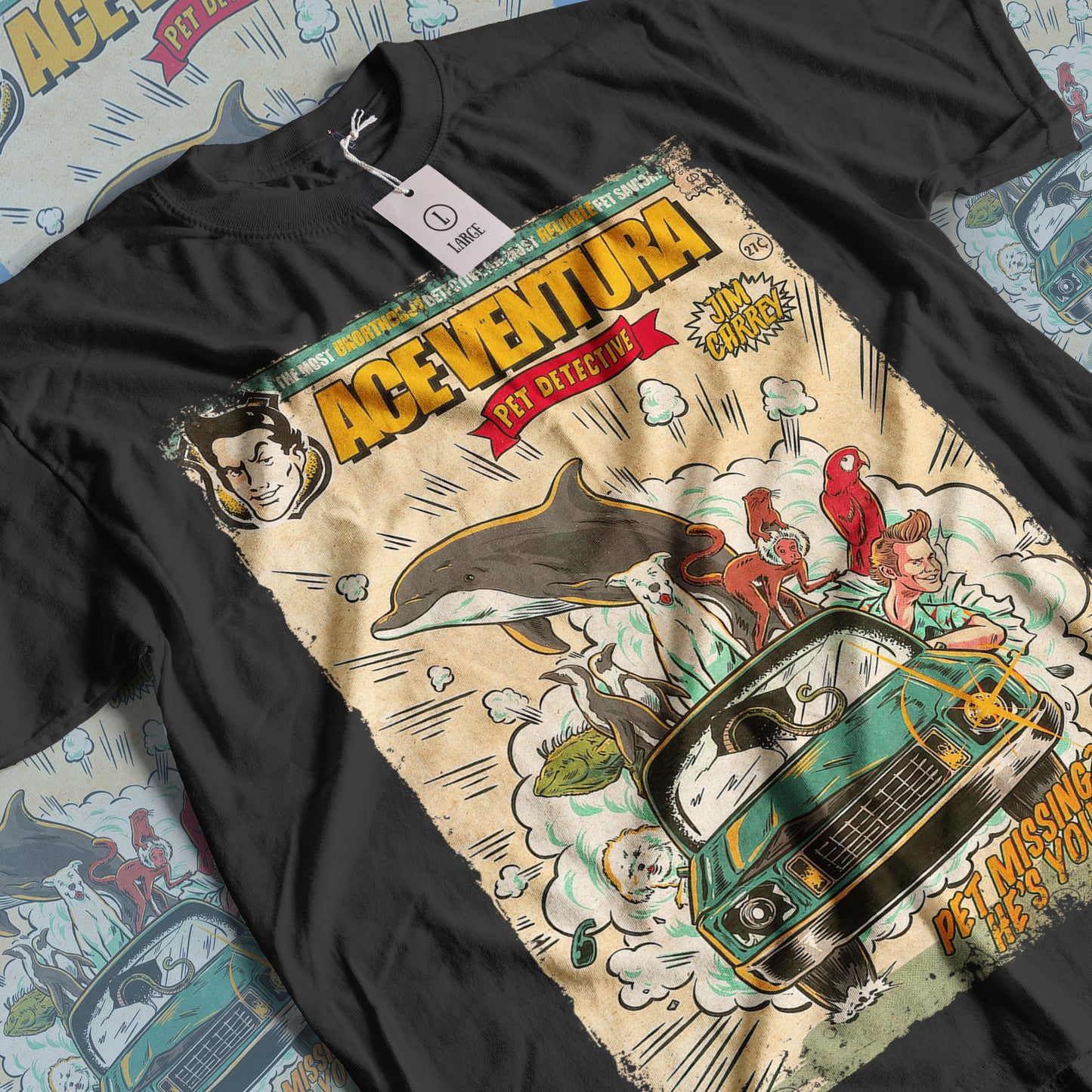 Ace Ventura Movie | Unisex Graphic Short Sleeve Tee