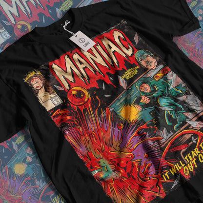Maniac Horror Movie | Unisex Graphic Short Sleeve Tee
