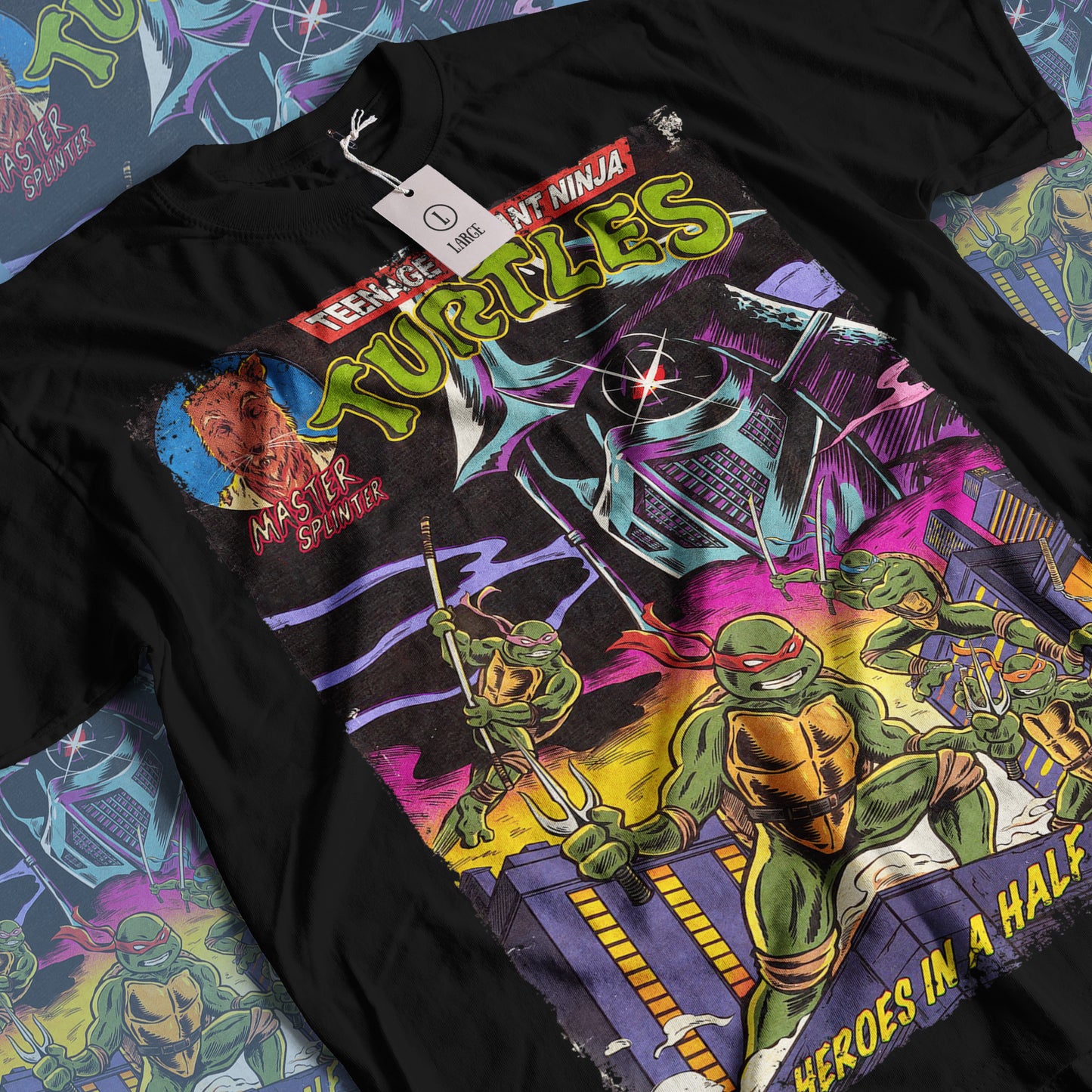 Teenage Mutant Ninja Turtles Animation Superhero Movie | Unisex Graphic Short Sleeve Tee