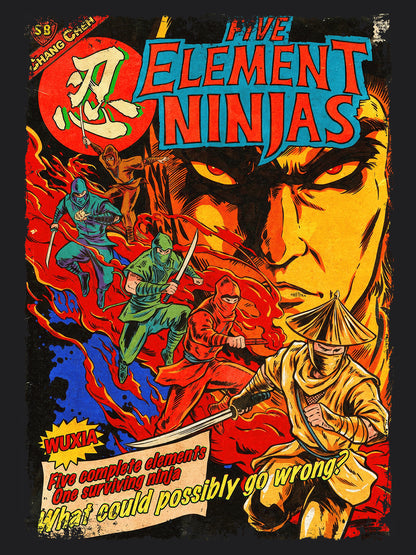 Five Element Ninjas Movie | Unisex Graphic Short Sleeve Tee