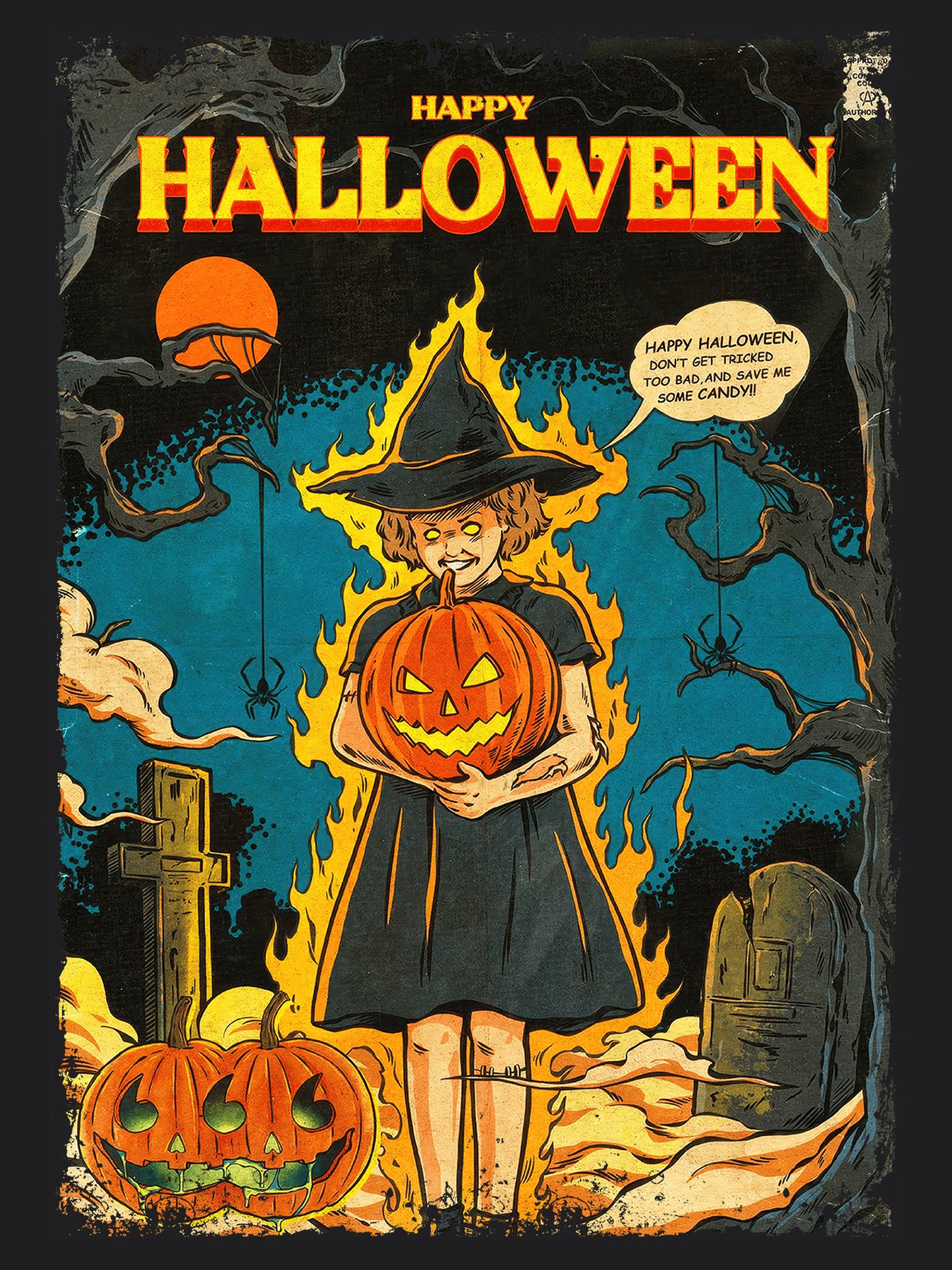 Happy Halloween Horror Movie | Unisex Graphic Short Sleeve Tee