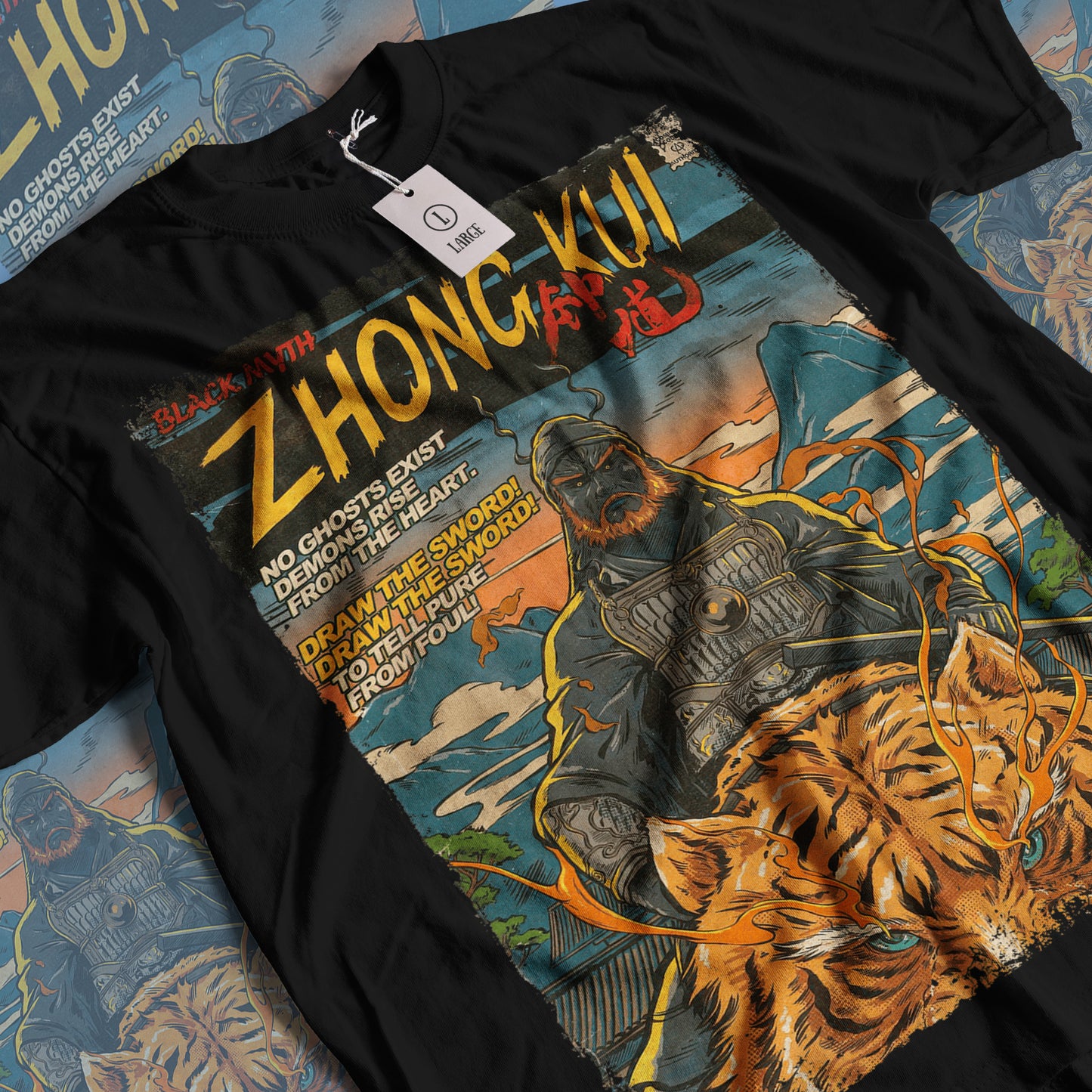 Black Myth Zhong Kui Video Game | Unisex Graphic Short Sleeve Tee