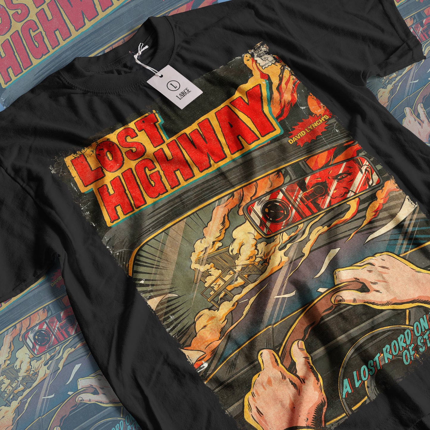 Lost Highway Horror Movie | Unisex Graphic Short Sleeve Tee