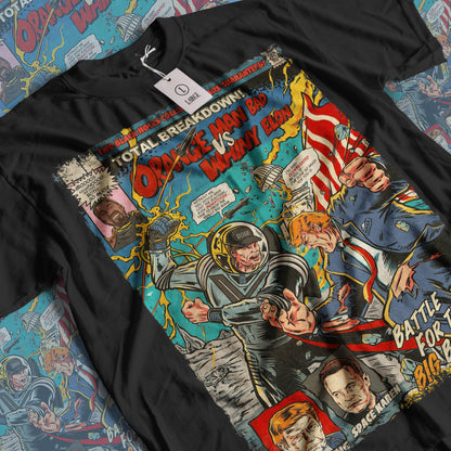 Trump Vs Elon Musk Action | Unisex Graphic Short Sleeve Tee