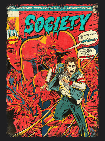 Society Horror Movie | Unisex Graphic Short Sleeve Tee