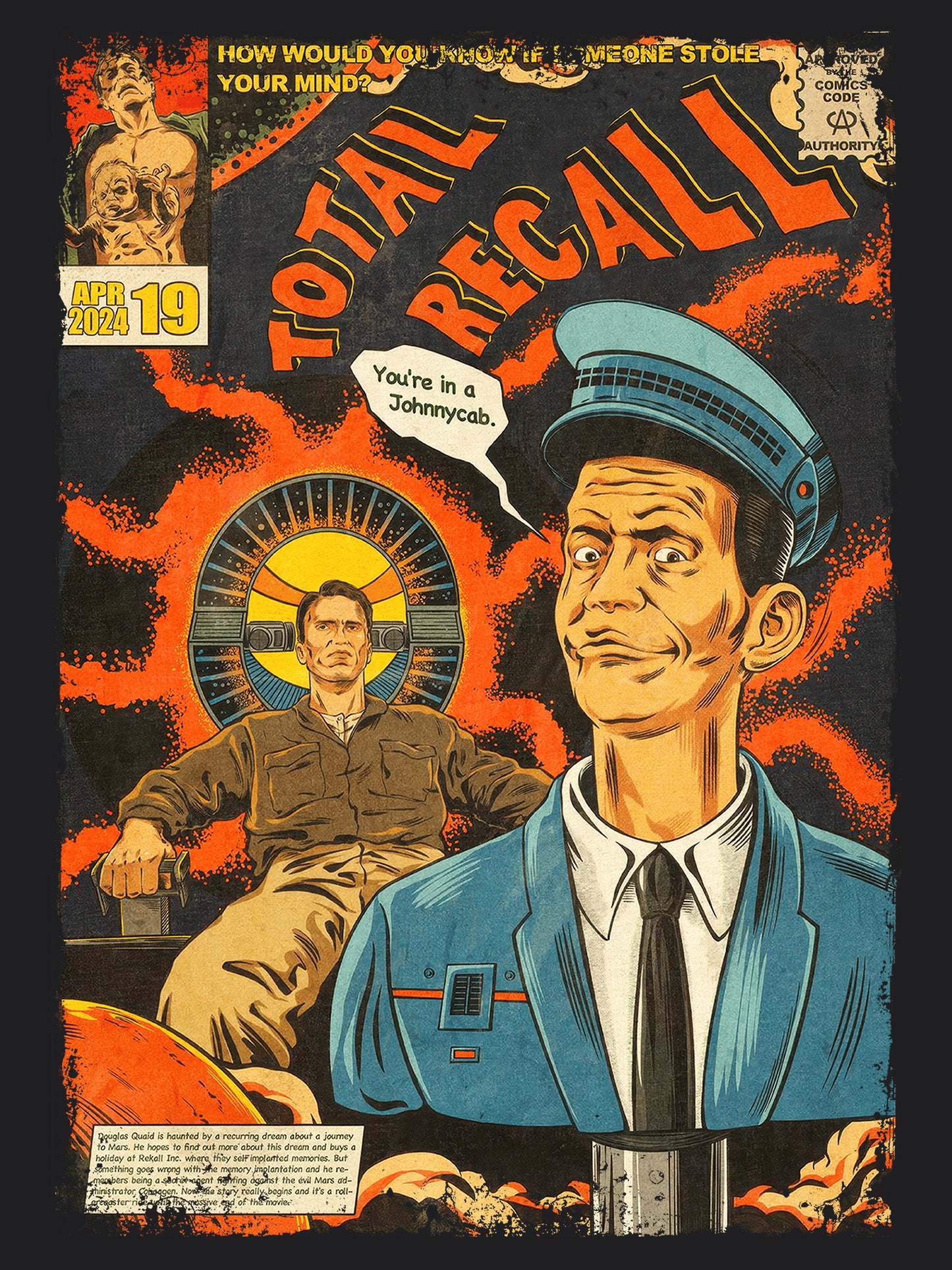 Total Recall Action Sci-Fi Movie | Unisex Graphic Short Sleeve Tee