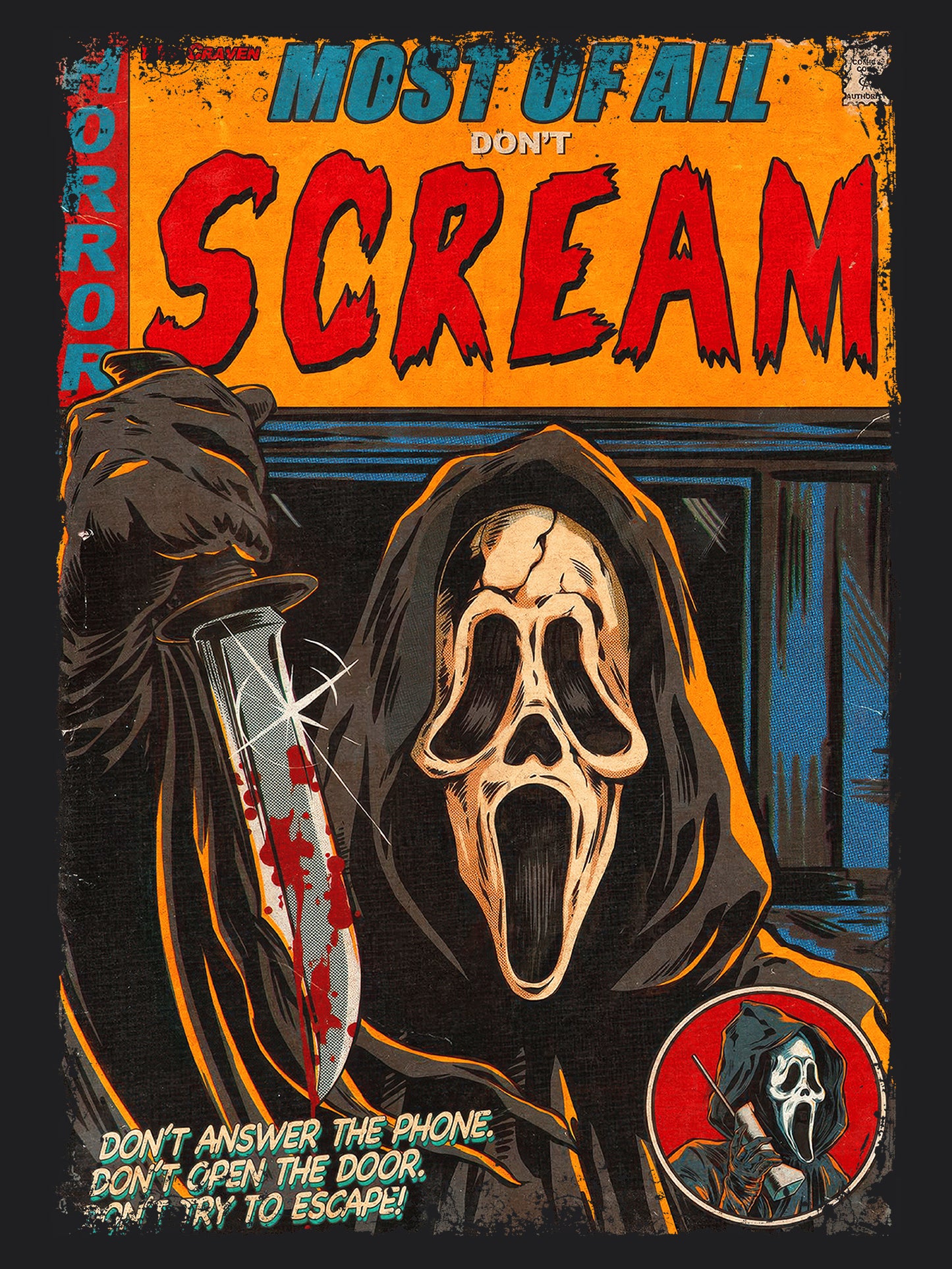 Scream Horror Movie | Unisex Graphic Short Sleeve Tee