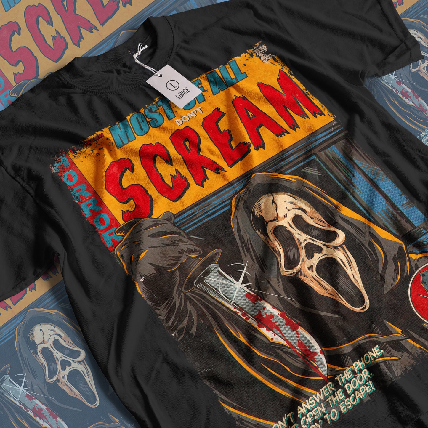 Scream Horror Movie | Unisex Graphic Short Sleeve Tee